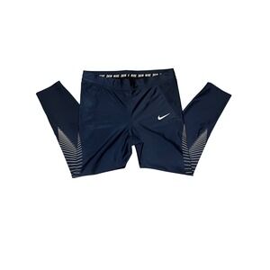 Nike Dri-FIT Women's Athletic Leggings | XL | Navy Blue